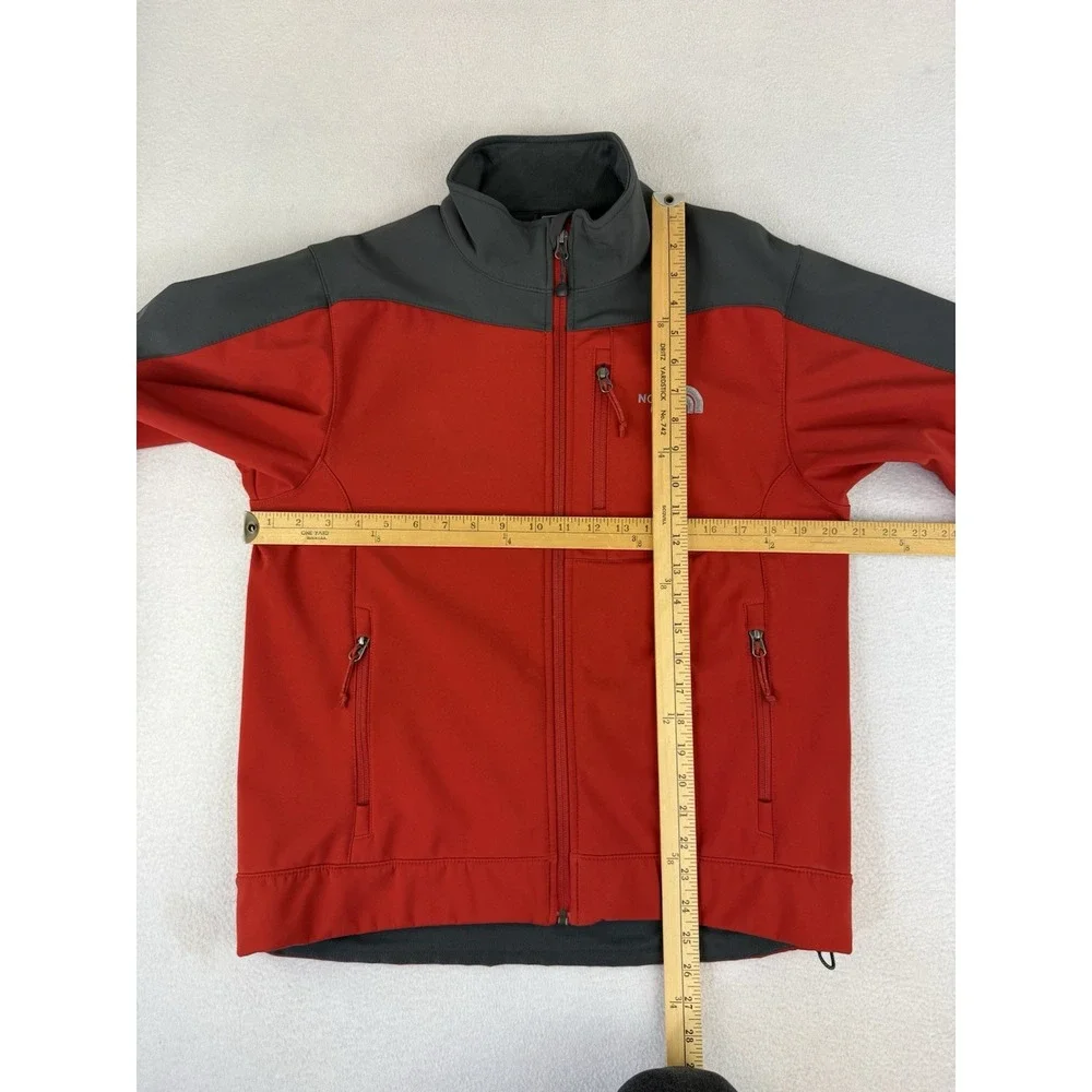 The North Face‎ TNF Apex Bionic Soft Shell Jacket Small Red and Black Full Zip